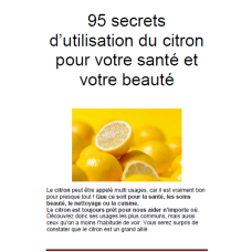 95 astuces secrets sur citrons