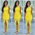longue robe jaune