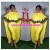 combinaison jaune avec voile