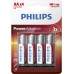 Piles alcalines AA Philips PowerLife LR6 1,5 V