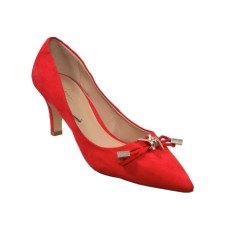 Suede Heeled Shoes - Red shoe size 40-41