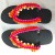 Sandales faites maison de couleur Rouge