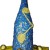 Vase decoratif bleu style africain