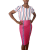 Ensemble jupe rose et et haut railler