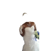  A-line Strapless Floor-length Sleeveless Satin Wedding Dress
