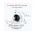 YI Dome Camera 720p HD Indoor Pan/Tilt/Zoom Wireless IP Security Surveillance System with Night Vision, Motion Tracking - Cloud Service Available (White)