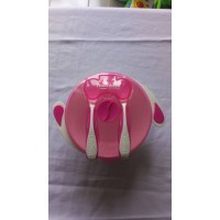 Cuillere et bol en silicone doux