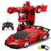 Pinjeer 2 en 1 RC Voiture Sport Voiture Transformation Robots Modèles Télécommande Deformation Voiture RC Combat Jouets 4 Ans Enfants