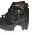 Femmes pour Chaussures en cuir noir