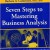 Seven Steps to Mastering Business Analysis