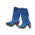 chaussure de femme fermée  montante  de couleur bleue 