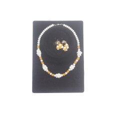 Crystal bead and necklace set
