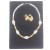 Ensemble de boucle et collier en perle de cristal